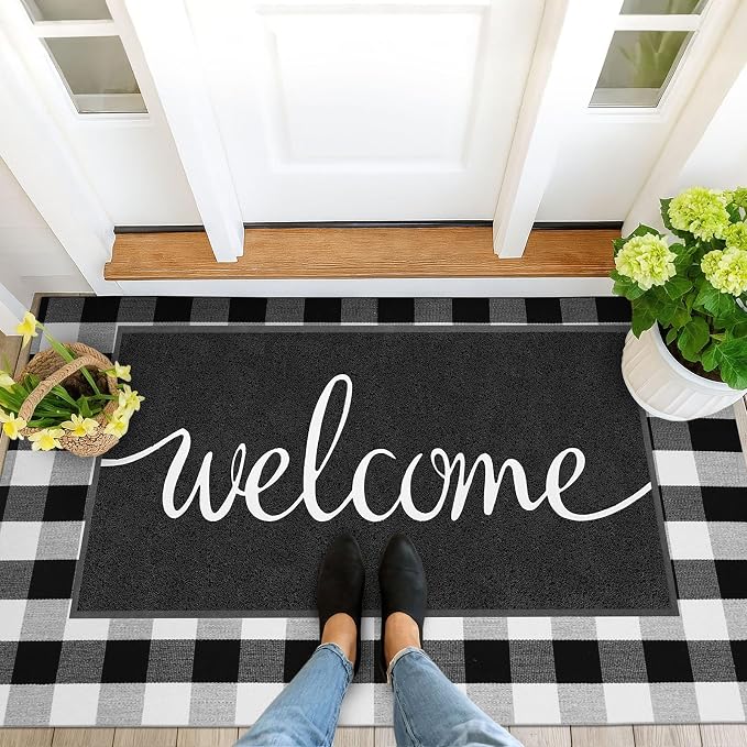 EARTHALL Funny Welcome Mats Outside/Inside 59"x35", Front Door Mat Outdoor - Image 6
