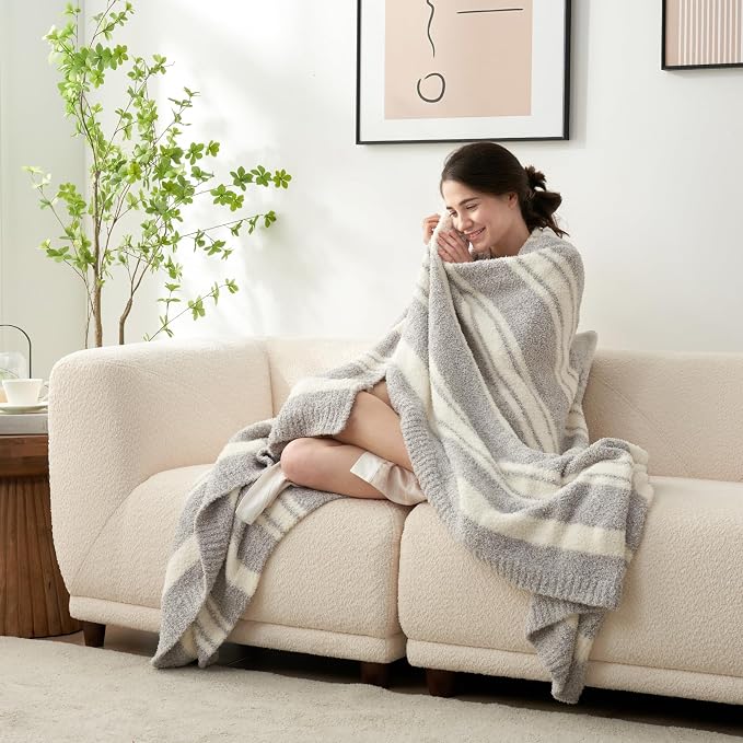 Snuggle Sac Queen Size Bedding Blankets, Super Soft Warm Blankets Cozy Knit - Image 7