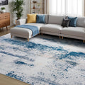 Toneed Abstract Area Rug 6x9 Modern Washable Rug Soft Non Slip Rug Low Pile by Toneed