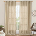 LAMIT 84 Inch Long Linen Curtains by LAMIT