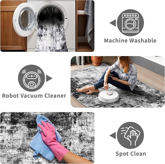 2x3 Small Washable Area Rug: Non-Slip Indoor Door Mat - Image 4