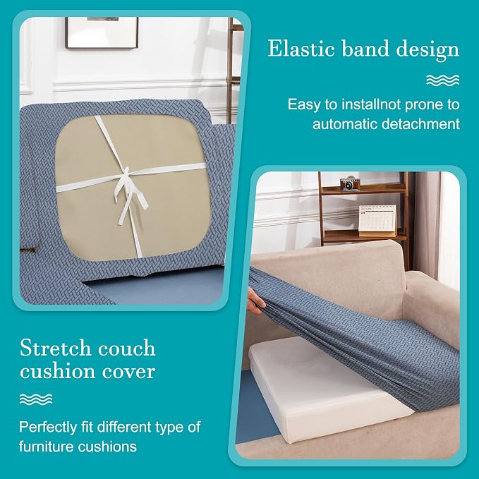 14Pcs Stretch Patio Cushion Covers, Outdoor Couch Covers Replacement, Outdoor - Image 5