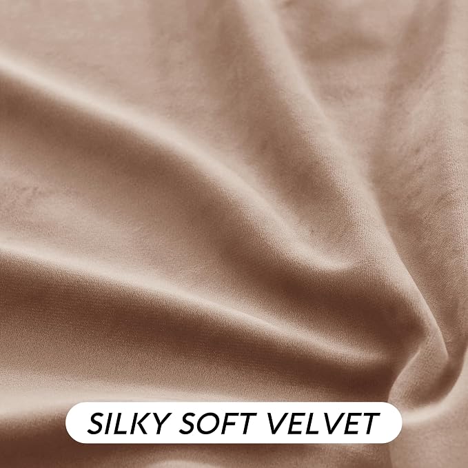 RYB HOME Blush Velvet Curtains - Image 6