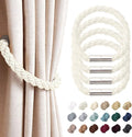 NICEEC 4 Pack Strong Magnetic Curtain Tiebacks Modern Simple Style Drape Tie by NICEEC
