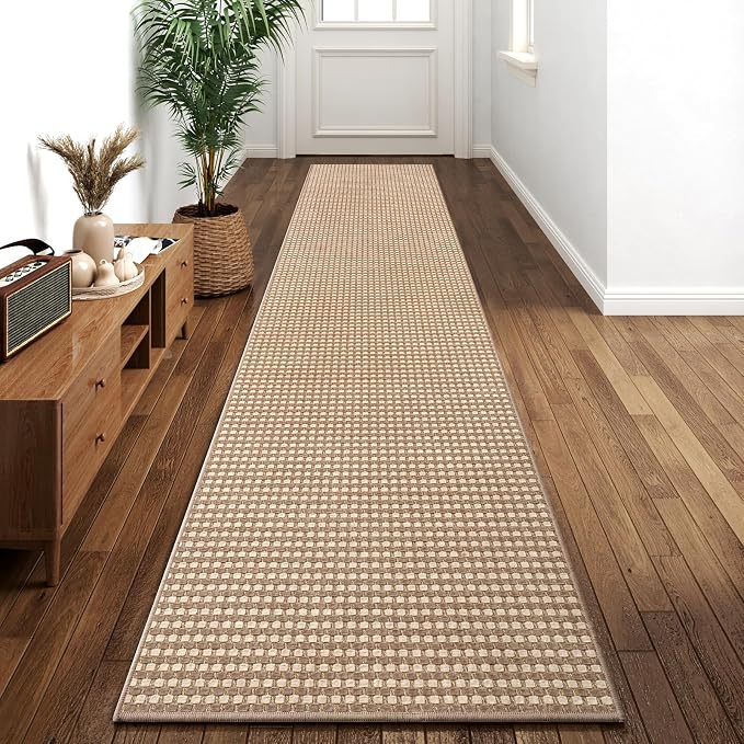 YDKGL 2x10 ft Hallway Runner Rug Extra Long Boho Woven Kitchen Runner Rugs Mat by YDKGL