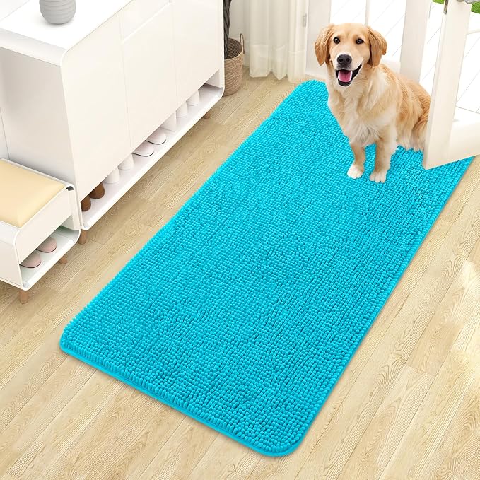 OLANLY Dog Door Mat for Muddy Paws 44x24, Absorbs Moisture and Dirt, Absorbent by OLANLY