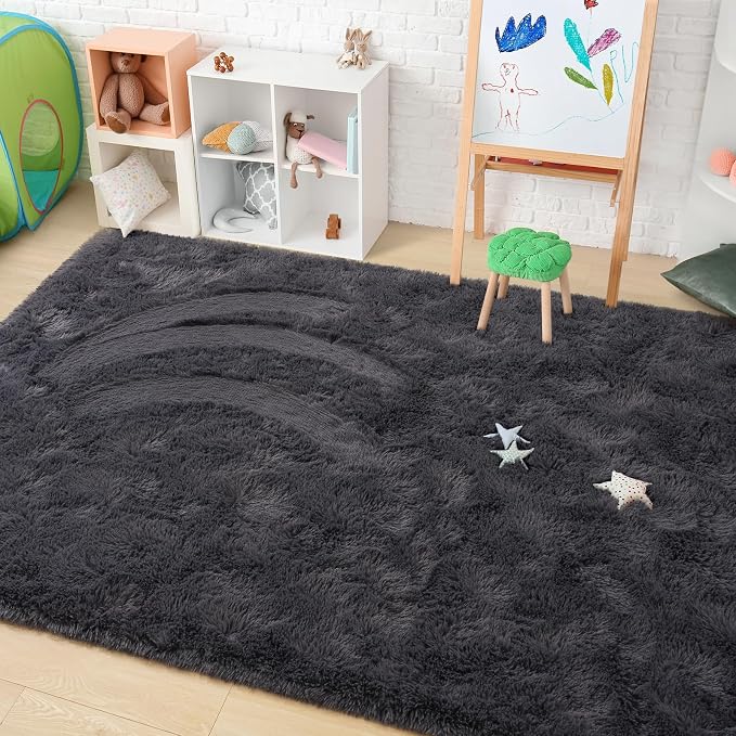 Amearea Premium Soft Fluffy Rug Modern Shag Carpet, 5.3x7.5 Feet, Fuzzy Plush - Image 4
