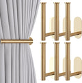 Groleca 6 Pack Adhesive Curtain Holdbacks Curtain Tie Backs Curtain Holdbacks by GROLECA