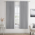 Guken Grey 100% Blackout Curtains 63 Inch Length 2 Panels Set by Guken