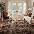 8x10 Ft Extra Large Shag Brown Area Rug by Cuzwlovita