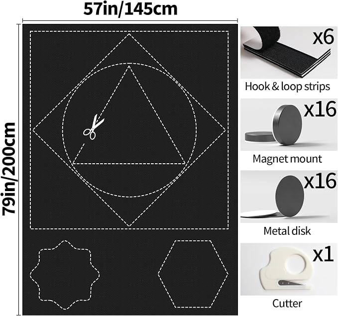 BKSAI 100% Blackout Window Cover, Portable Magnetic Black Out Curtains - Image 6