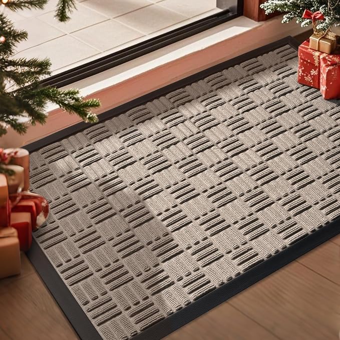 Mibao Front Door Mat, Heavy Duty Durable Welcome Mat by Mibao