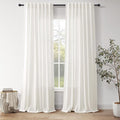 Nanspring Neutral Linen Curtains 102 Inches Long by Nanspring