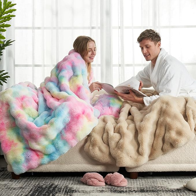 Cozy Bliss Faux Fur Throw Blanket - Image 2