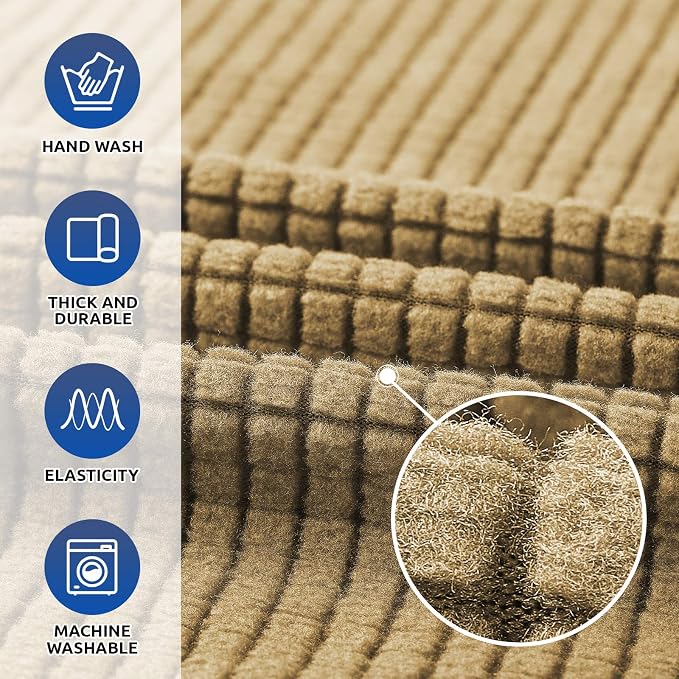 KEKUOU Stretch Single Sofa Slipcover 1 Piece Couch Sofa Cover Furniture - Image 3