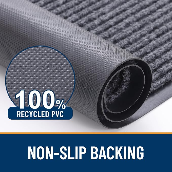 OLANLY Front Door Mat Indoor Outdoor Entrance, Waterproof Heavy Duty Doormat - Image 3