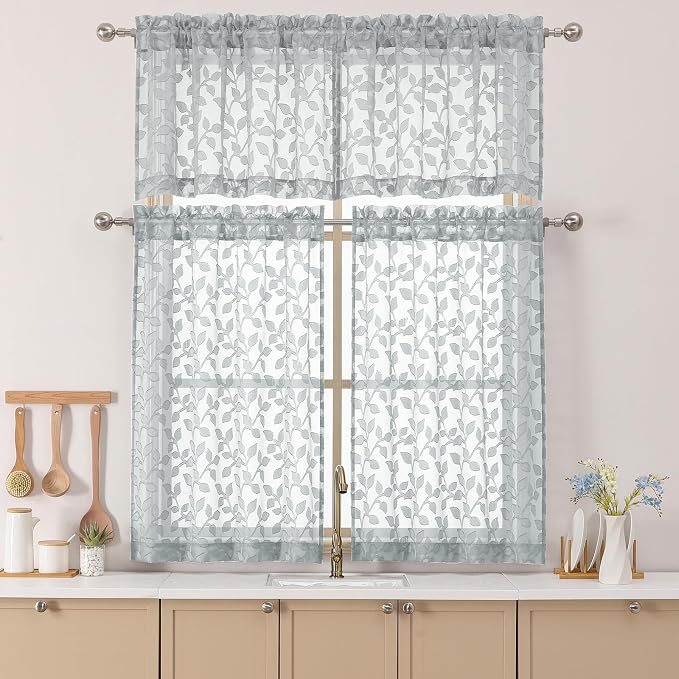 Chyhomenyc Light Grey Sheer Valances - Image 2
