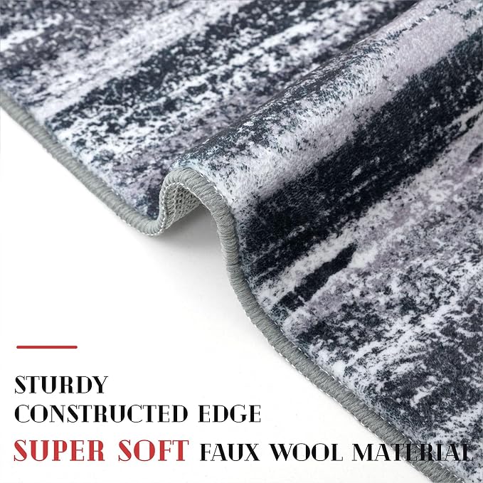 Lansny Modern Abstract Runner Rug 2x6 - Image 4