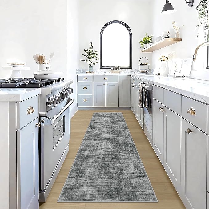 2'6''x8' Runner Rugs Washable Rug: Modern Abstract Living Room Rug Soft by GENTDRIZZ