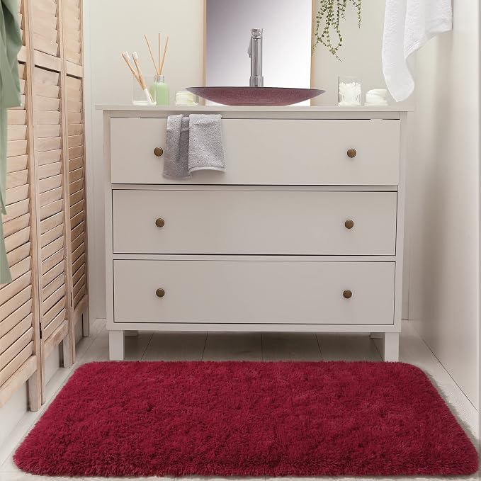 Chicrug Soft Runner Rug for Bedroom Living Room Plush Fluffy Rug 2x4 Feet - Image 4