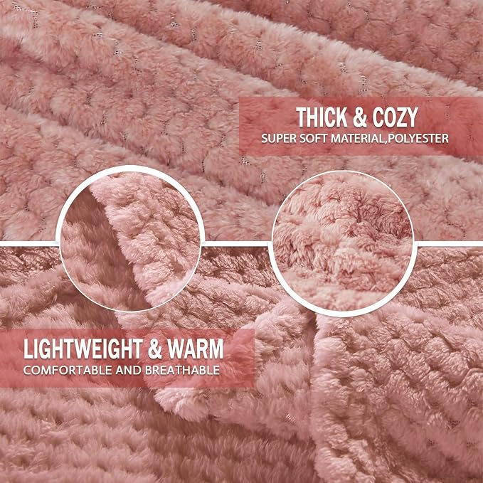 Exclusivo Mezcla Fleece Bed Blanket Twin Size, Super Soft and Warm Blankets - Image 8