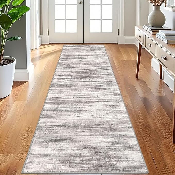 KOZYFLY 3x8 Ft Rug Modern Ombre Runner Rug by KOZYFLY