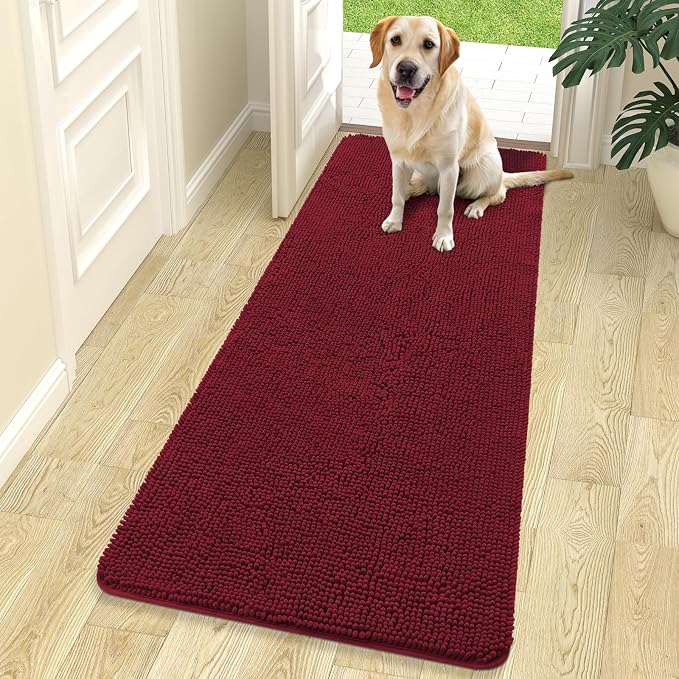 OLANLY Dog Door Mat for Muddy Paws 70x24, Absorbs Moisture and Dirt, Absorbent by OLANLY