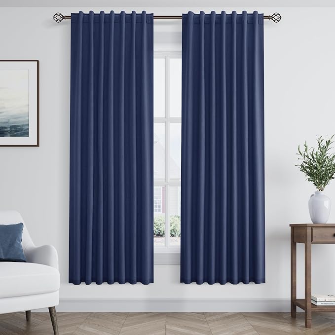 Guken 100% Blackout Curtains 72 Inch Length 2 Panels Set by Guken