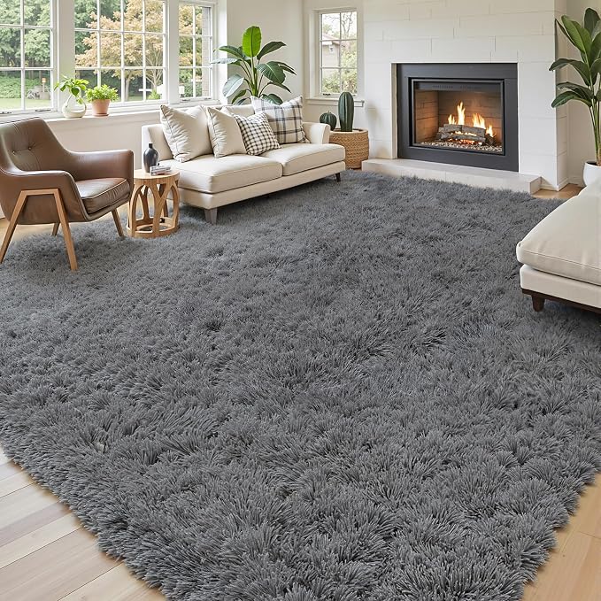 8x10 Area Rugs for Living Room Bedroom Rug, Large Area Rug Shag Shaggy Carpet - Image 2