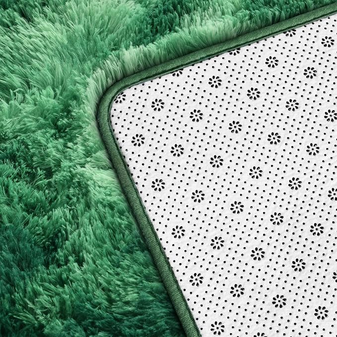 Shag Area Rug, 4 X 6 Tie-Dyed Plush Fuzzy Rugs - Image 5