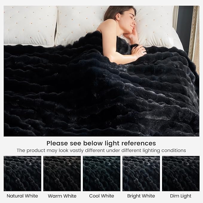 Cozy Bliss Faux Fur Throw Blanket - Image 9