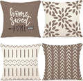 YCOLL Pillow Covers 18x18 Set of 4, Modern Sofa Throw Pillow Cover, Decorative by PillowCoversExpert