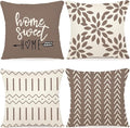 YCOLL Pillow Covers 20x20 Set of 4, Modern Sofa Throw Pillow Cover, Decorative by PillowCoversExpert