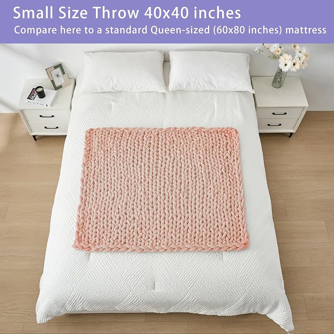 Bigacogo Chunky Knit Throw Blanket - Image 5