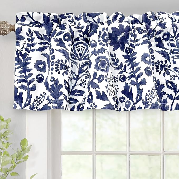 DriftAway Julia Lined Valance Double Layer Thermal Insulated Room Darkening by DriftAway