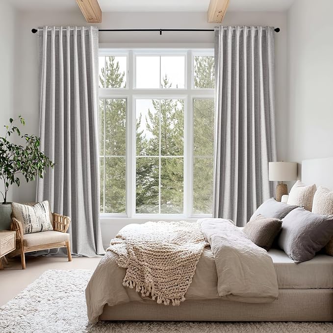 MIULEE 100% Blackout Linen Curtains - Image 8