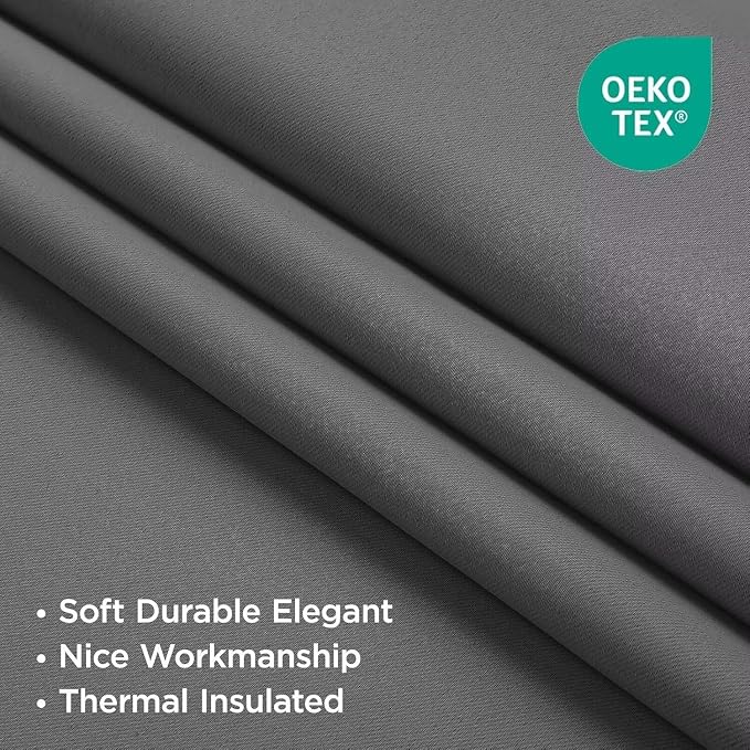 Joydeco Blackout Curtains 90 Inch Length 2 Panels Set, Thermal Insulated Long - Image 3