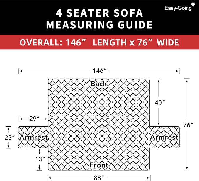 Easy-Going Reversible Couch Cover, 4 Seater Sofa, Chocolate/Ivory | XX-Large - Image 7