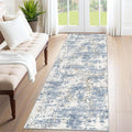2x7 Runner Rug for Hallway, Washable Modern Abstract Runner Rugs Neutral Soft by XLUEZ