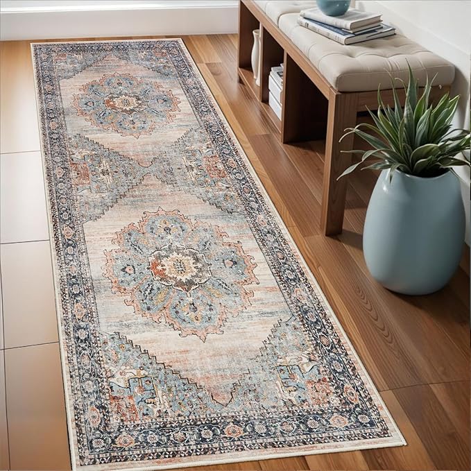 Washable Runner Rug 2x6 by TOPRUUG