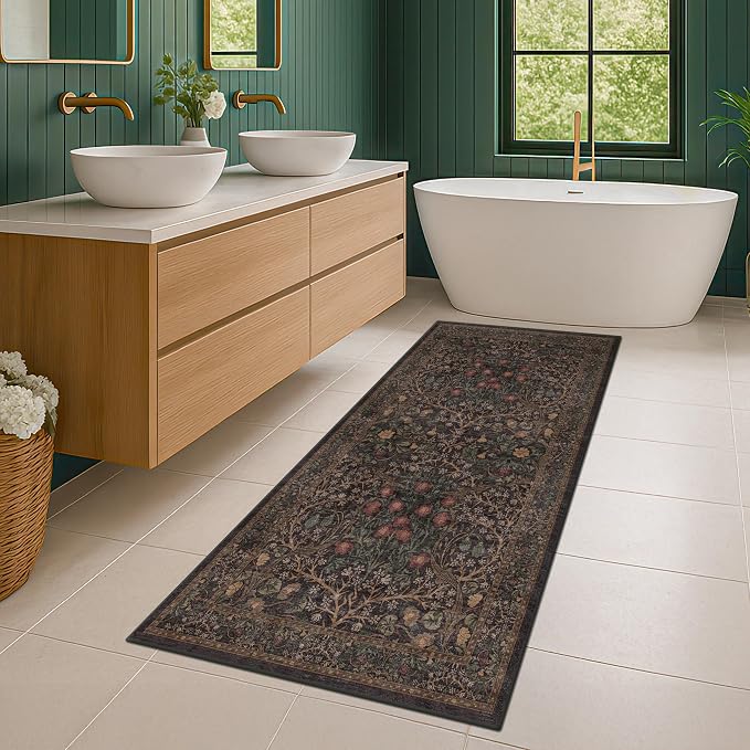Dark Brown 2x4 Entryway Rug, Small Runners - Image 3