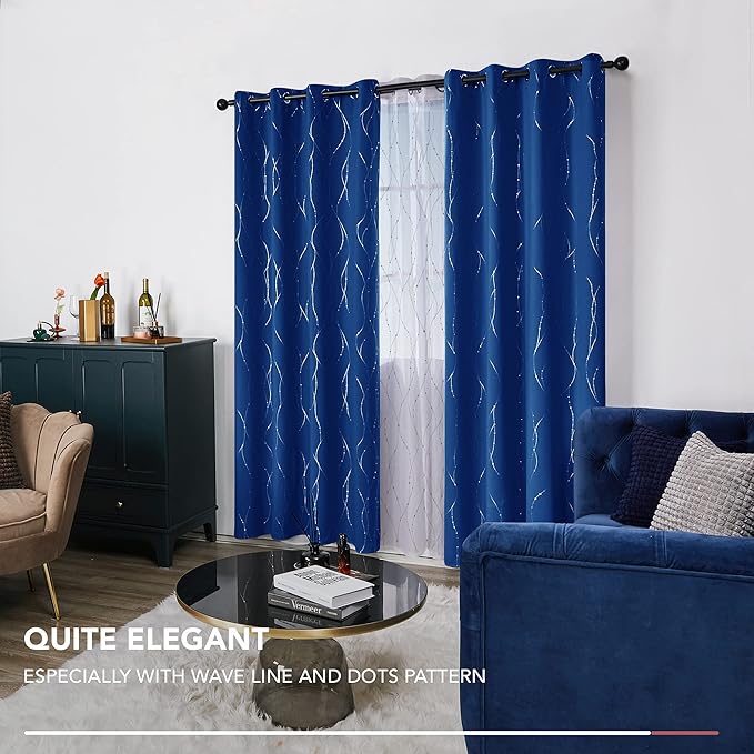 Deconovo Blackout Curtains, 52 x 63 Inch Drapes - Image 7