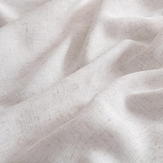 MIULEE White Linen Curtains 108 Inches Long - Image 4