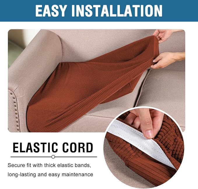 H.VERSAILTEX Super Stretch Individual Seat Cushion Covers - Image 5
