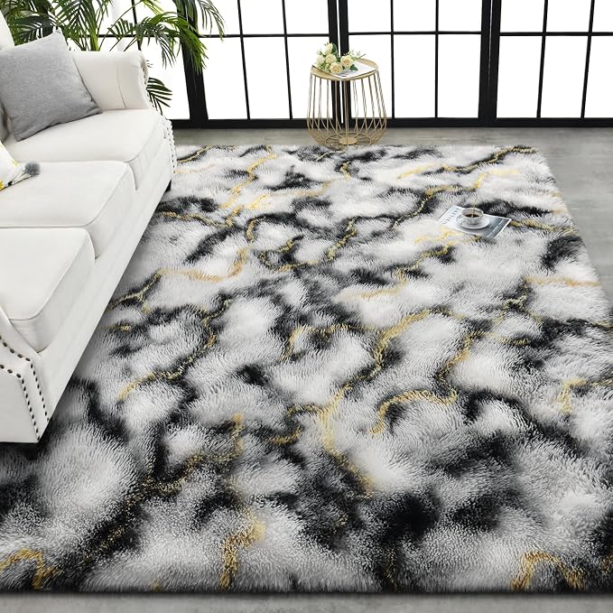 TWINNIS Super Soft Shaggy Rugs Fluffy Carpets, 5x8 Feet, Indoor Modern Plush - Image 8