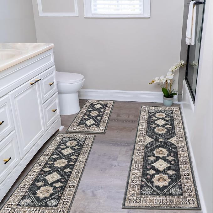 HEBE Boho Kitchen Rug Sets 3 Piece - Image 8