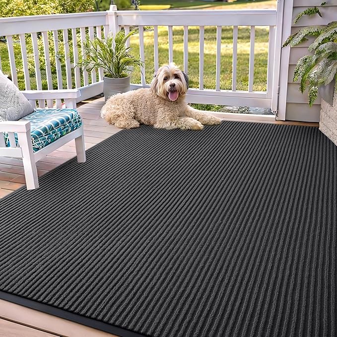 OLANLY Front Door Mat Indoor Outdoor Entrance, Waterproof Heavy Duty Doormat by OLANLY