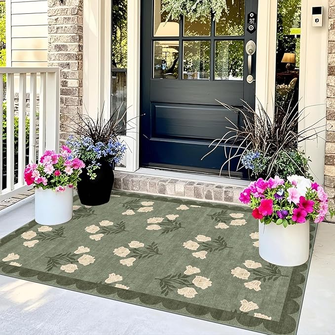 3x5 Floral Entry Rug - Image 4