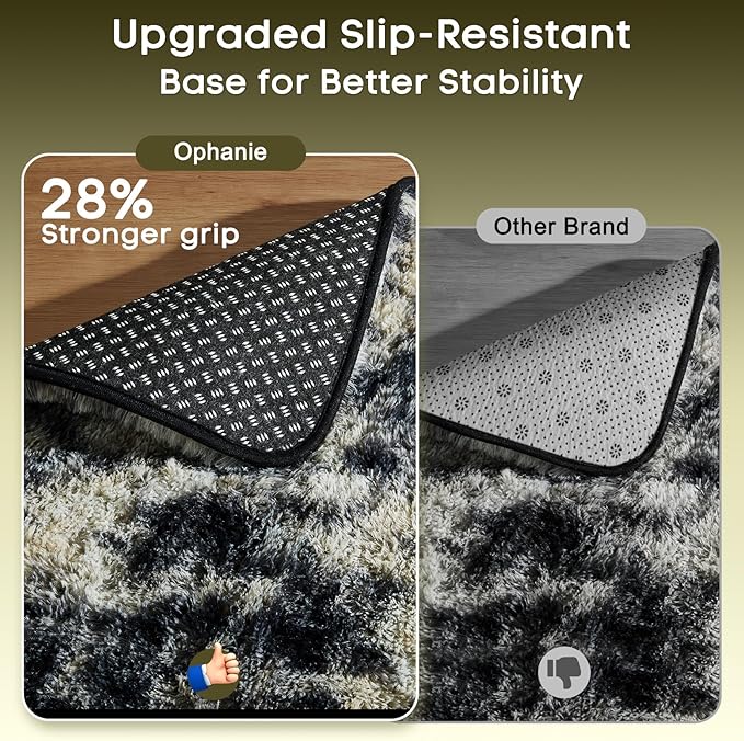 Ophanie Black Gold and Grey Area Rugs - Image 3