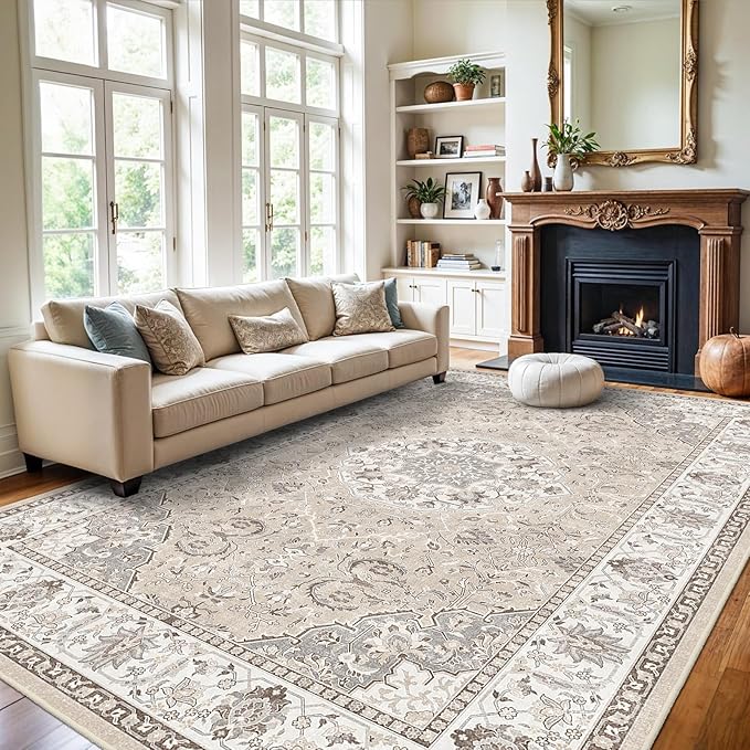 Washable Large 9x12 Area Rug by HYHAOYUNLAI